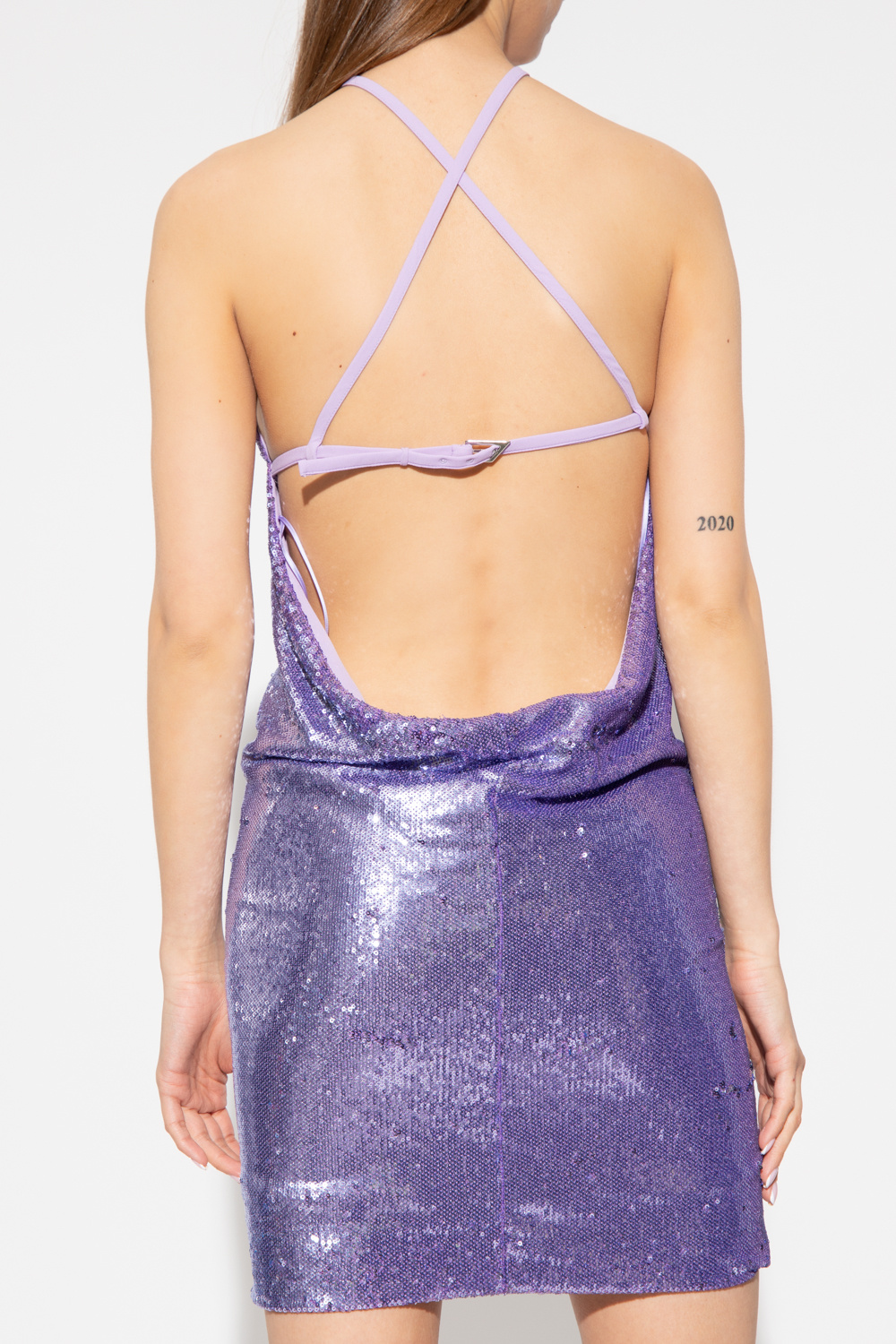 the attico purple dress